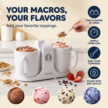 Protein Ice Cream at Home, 2 at Once